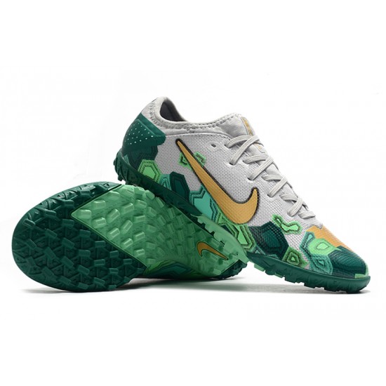 Nike Vapor 13 Pro TF Green Grey Gold Football Boots