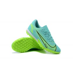 Nike Vapor 14 Academy TF Low Mens Blue Green Whtie Black Football Boots