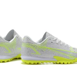 Nike Vapor 14 Academy TF Low Mens Grey Yellow Green Football Boots