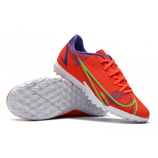 Nike Vapor 14 Academy TF Low Mens Orange Blue Green Football Boots