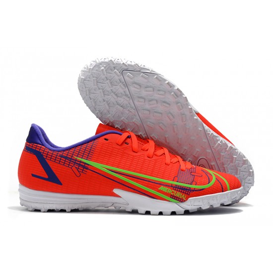 Nike Vapor 14 Academy TF Low Mens Orange Blue Green Football Boots