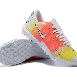 Nike Vapor 14 Academy TF Low Mens Orange Yellow White Silver Football Boots