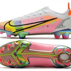Nike Vapor 14 Elite FG Low Mens Womens White Yellow Black Orange Football Boots