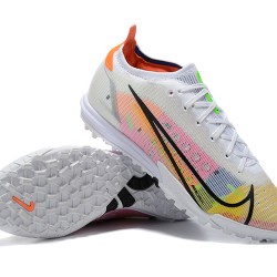 Nike Vapor 14 Elite TF Low Mens White Yellow Black Football Boots