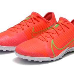 Nike Zoom Vapor 14 Pro TF Low Mens Red Grey Green Football Boots