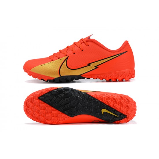 Nike Mercurial Vapor 13 Academy TF Red Gold Football Boots