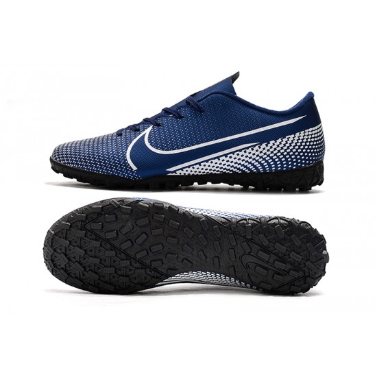 Nike Mercurial Vapor 13 Academy TF White Deep Blue Football Boots