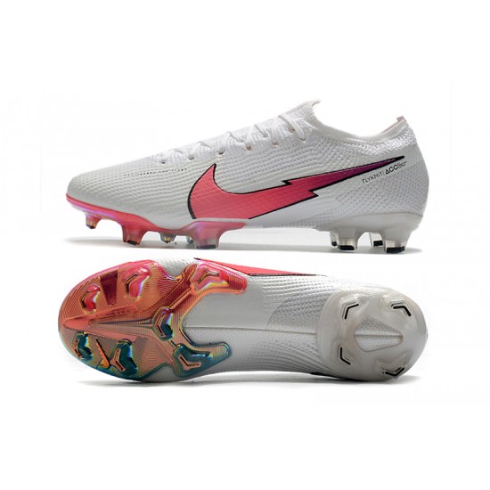 Nike Mercurial Vapor 13 Elite FG Beige White Pink Football Boots