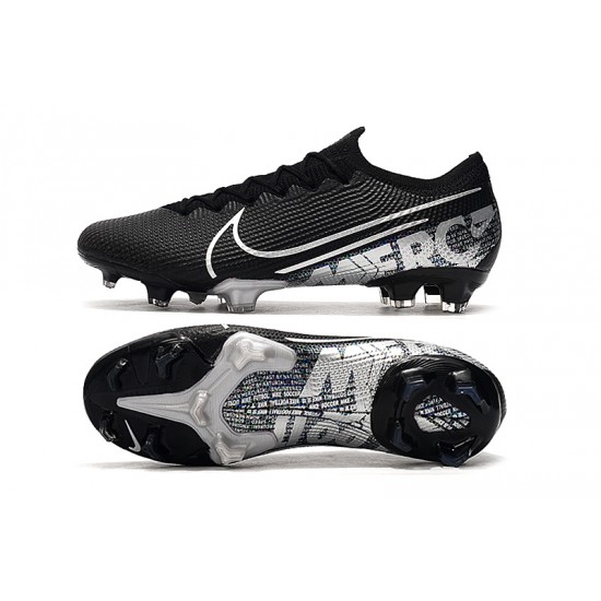 Nike Mercurial Vapor 13 Elite FG Black Silver Football Boots