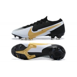 Nike Mercurial Vapor 13 Elite FG Black Silver Gold Football Boots