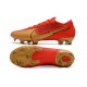 Nike Mercurial Vapor 13 Elite FG Deep Red Black Gold Football Boots