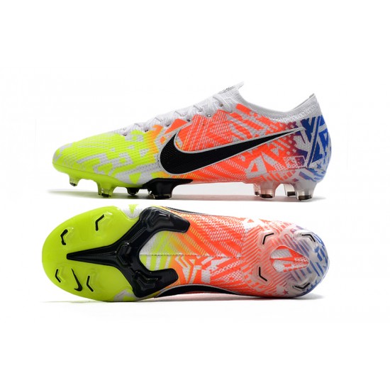 Nike Mercurial Vapor 13 Elite FG Multi White Green Black Orange Football Boots