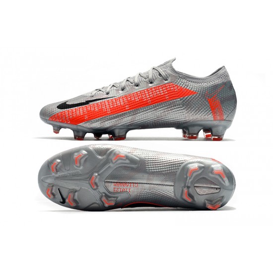 Nike Mercurial Vapor 13 Elite FG Silver Orange Black Football Boots