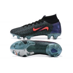 Nike Mercurial Vapor 13 Elite SE FG High Mens Peach Black Blue Football Boots