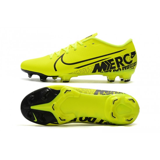 Nike Mercurial Vapor XIII PRO FG Black Yellow Football Boots