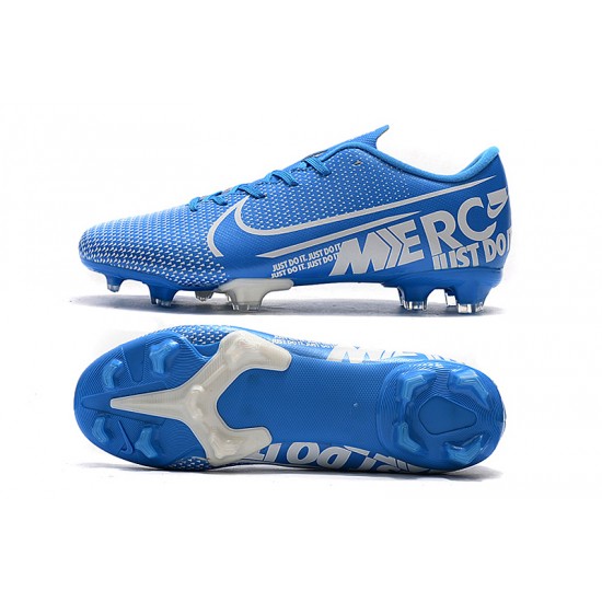 Nike Mercurial Vapor XIII PRO FG White Blue Football Boots