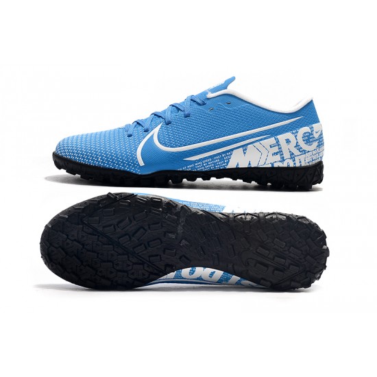 Nike Mercurial Vapor XIII TF White Blue Football Boots