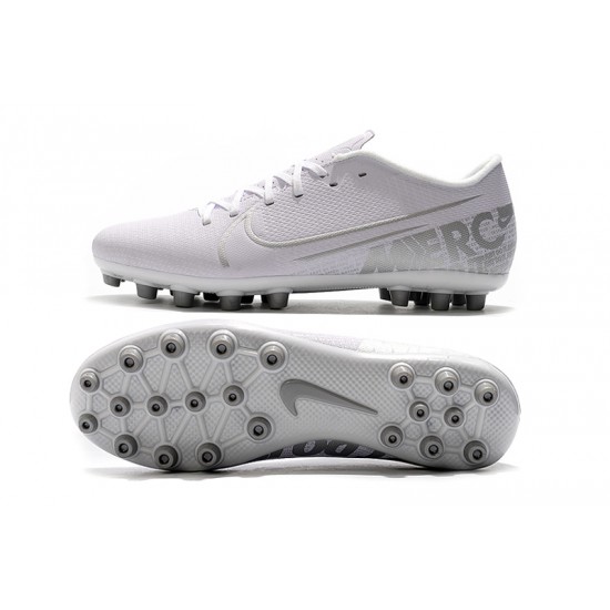 Nike Vapor 13 Academy AG R White Silver Football Boots