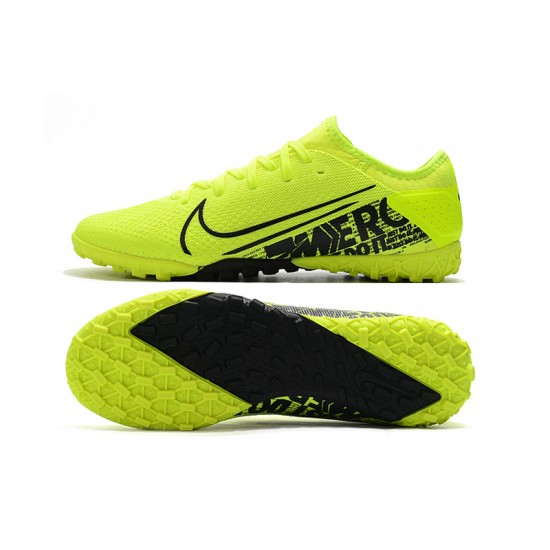 Nike Vapor 13 Pro TF Black Green Yellow Football Boots