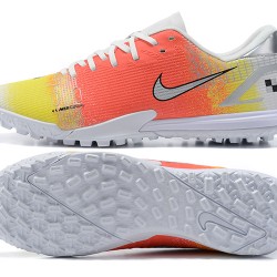 Nike Vapor 14 Academy TF Low Mens Orange Yellow White Silver Football Boots