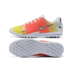 Nike Vapor 14 Academy TF Low Mens Orange Yellow White Silver Football Boots