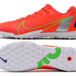 Nike Zoom Vapor 14 Pro TF Low Mens Red Grey Green Football Boots