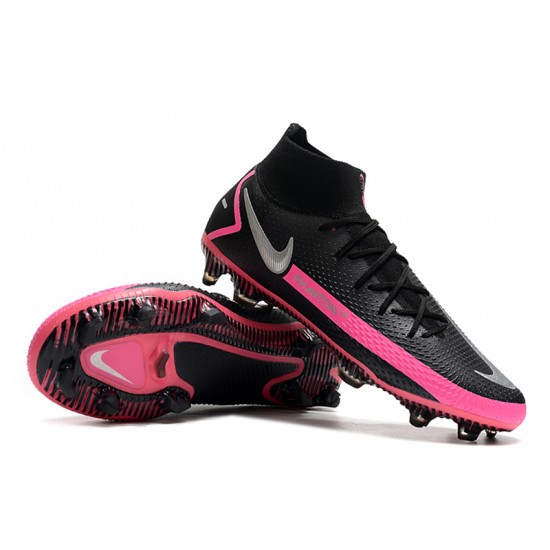 Nike Phantom GT Elite Dynamic Fit FG Black Peach Silver Football Boots