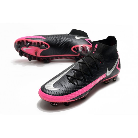 Nike Phantom GT Elite Dynamic Fit FG Black Peach Silver Football Boots