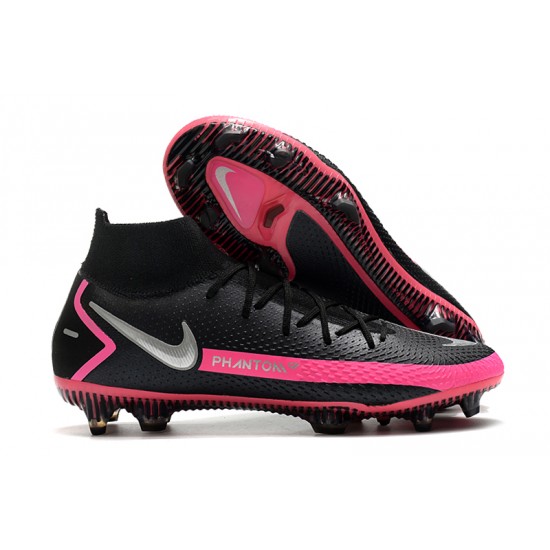 Nike Phantom GT Elite Dynamic Fit FG Black Peach Silver Football Boots