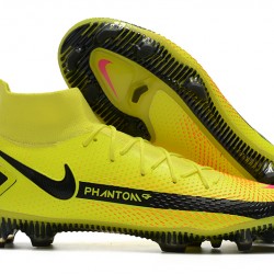 Nike Phantom GT Elite Dynamic Fit FG Black Yellow Peach Football Boots
