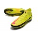 Nike Phantom GT Elite Dynamic Fit FG Black Yellow Peach Football Boots