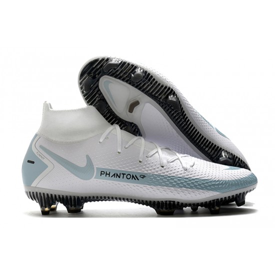 Nike Phantom GT Elite Dynamic Fit FG White Blue Black Football Boots