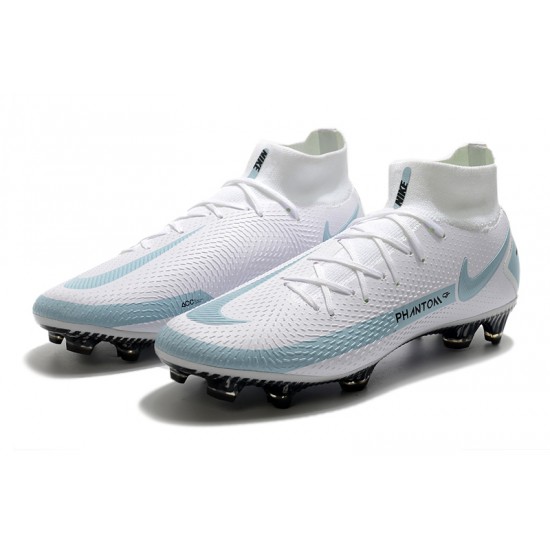 Nike Phantom GT Elite Dynamic Fit FG White Blue Black Football Boots