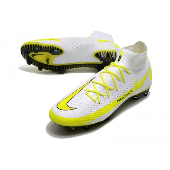 Nike Phantom GT Elite Dynamic Fit FG White Yellow Black Football Boots