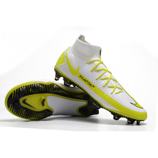 Nike Phantom GT Elite Dynamic Fit FG White Yellow Black Football Boots