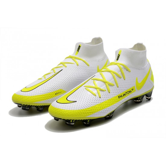 Nike Phantom GT Elite Dynamic Fit FG White Yellow Black Football Boots