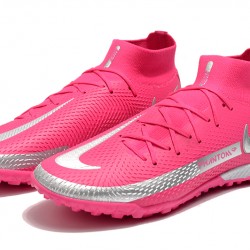 Nike Phantom GT Elite Dynamic Fit TF Silver Peach Football Boots