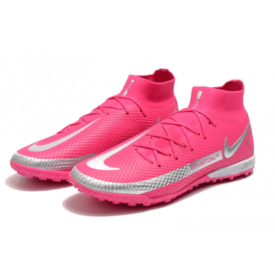 Nike Phantom GT Elite Dynamic Fit TF Silver Peach Football Boots