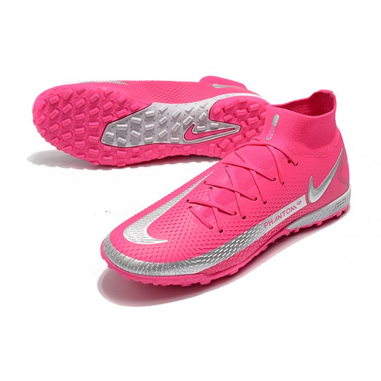 Nike Phantom GT Elite Dynamic Fit TF Silver Peach Football Boots