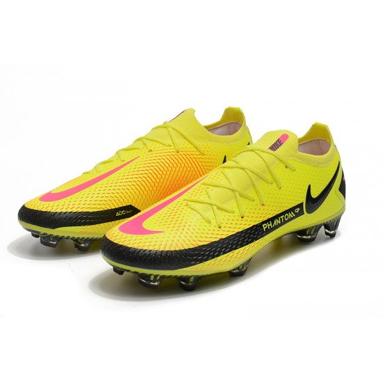 Nike Phantom GT Elite FG Black Yellow Peach Football Boots