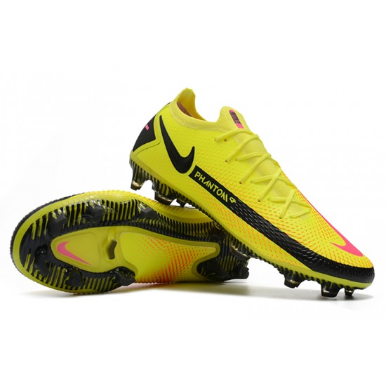 Nike Phantom GT Elite FG Black Yellow Peach Football Boots