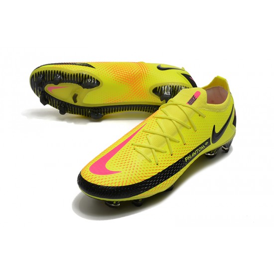 Nike Phantom GT Elite FG Black Yellow Peach Football Boots