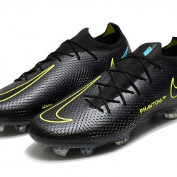 Nike Phantom GT Elite FG Low Mens Black Green Blue Football Boots