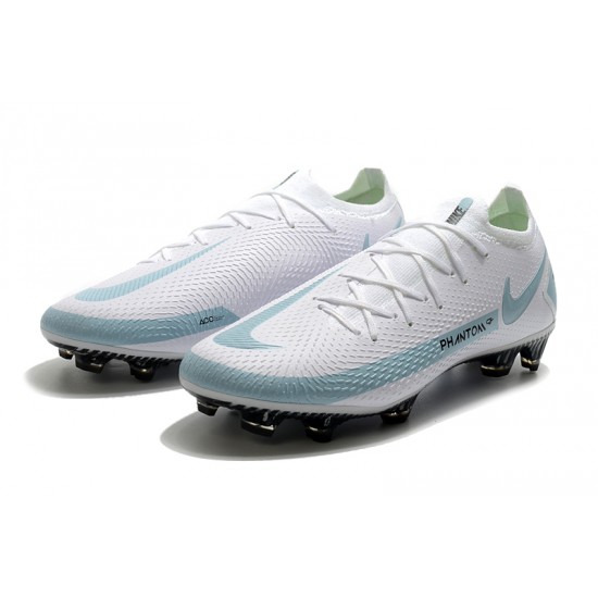 Nike Phantom GT Elite FG White Blue Football Boots