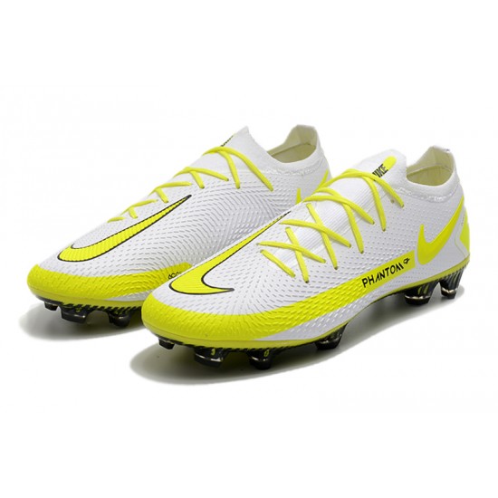 Nike Phantom GT Elite FG White Yellow Black Football Boots