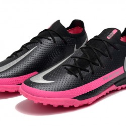 Nike Phantom GT Elite TF Black Silver Peach Football Boots