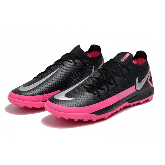 Nike Phantom GT Elite TF Black Silver Peach Football Boots