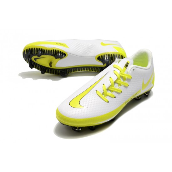 Nike Phantom GT FG White Yellow Football Boots