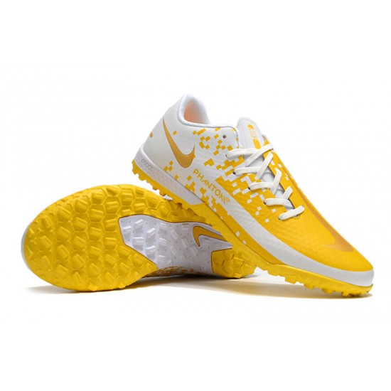 Nike Phantom GT TF Low Mens Yellow White Football Boots