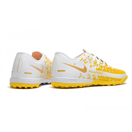 Nike Phantom GT TF Low Mens Yellow White Football Boots